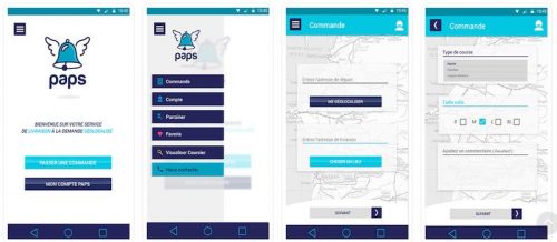 Paps - Application de livraison géolocalisée 