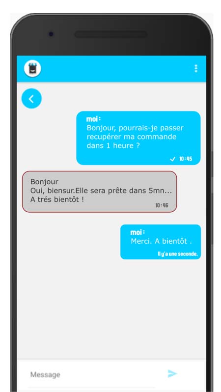 Samashop application Chat