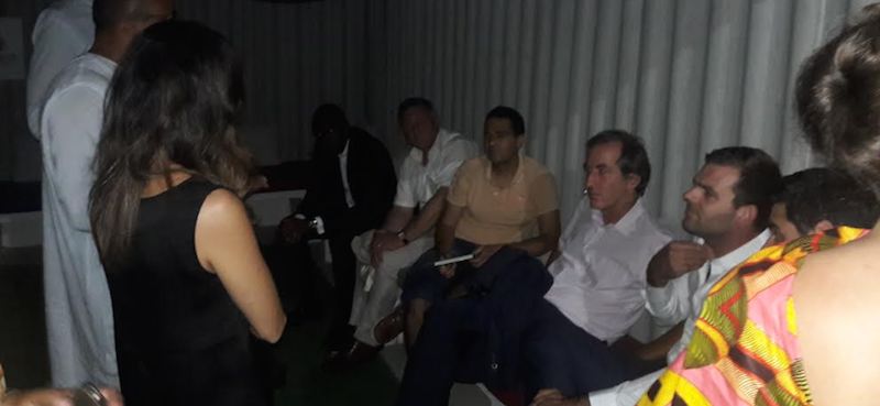 Christophe Bigot, ambassadeur de France au Sénégal en compagnie de quelques acteurs membres de la French Tech Sénégal