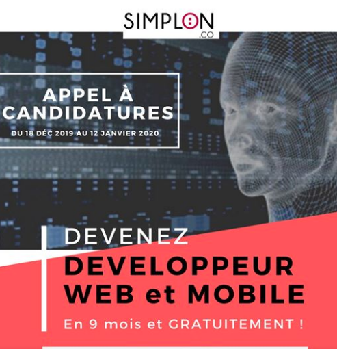 Formation gratuite en développement web et Mobile avec Fabrique Simplon AUF Dakar