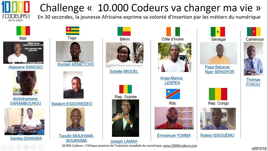 Compétition /10.000 Codeurs: Papa Babacar Ngor SENGHOR représente le Sénégal