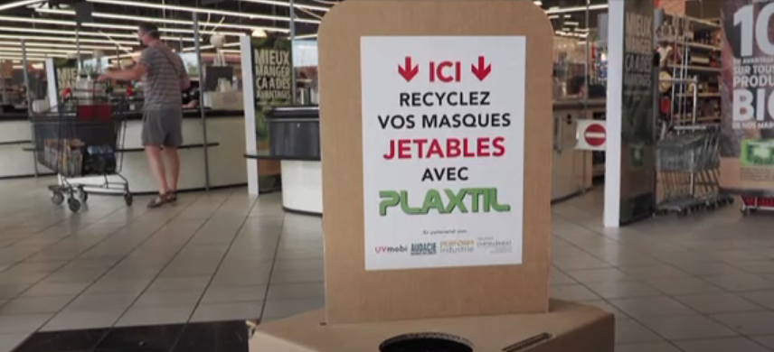 Une startup française recycle les masques jetables en matériau plastique