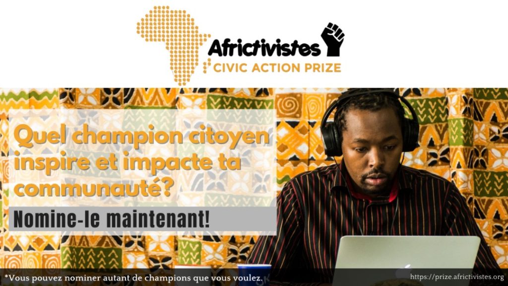 Action Civique : AfricTivistes lance un prix doté de 10.000 dollars