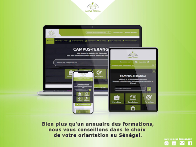 Campus-Téranga: la 1ère plateforme digitale entièrement dédiée à l’orientation des jeunes au Sénégal
