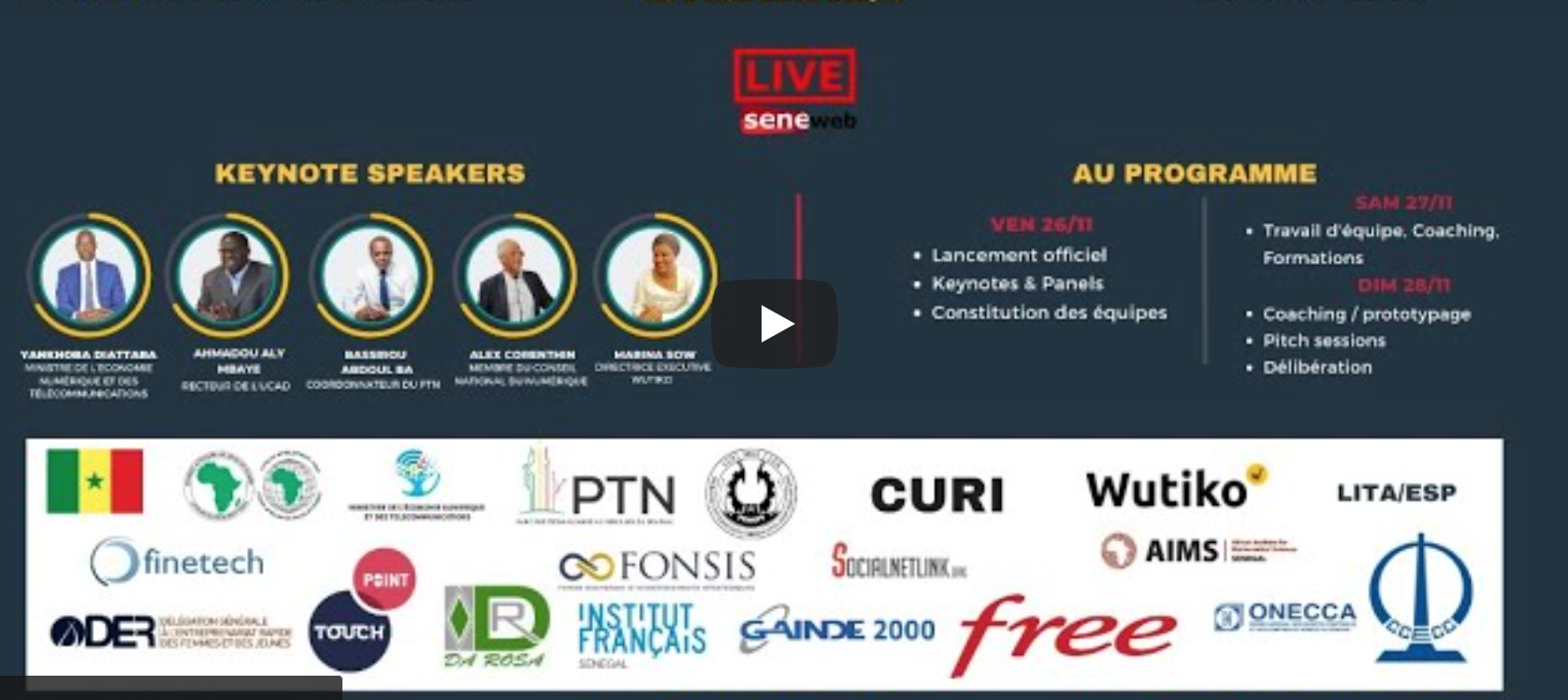 Cérémonie de remise des prix du Hackathon du PTN