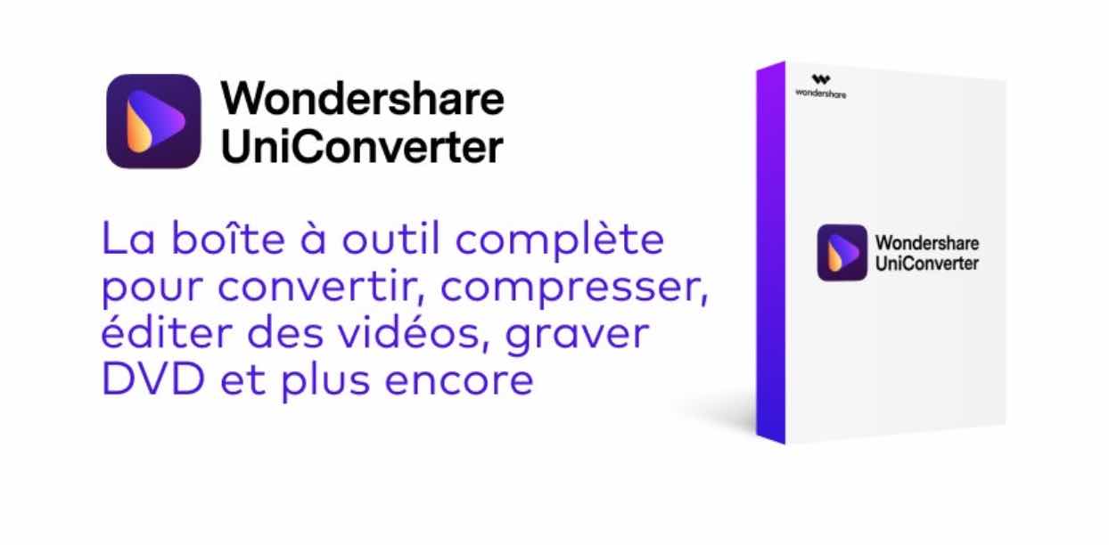 logiciel  Wondershare UniConverter  dispose de quelques outils populaires sur sa boîte à outils.