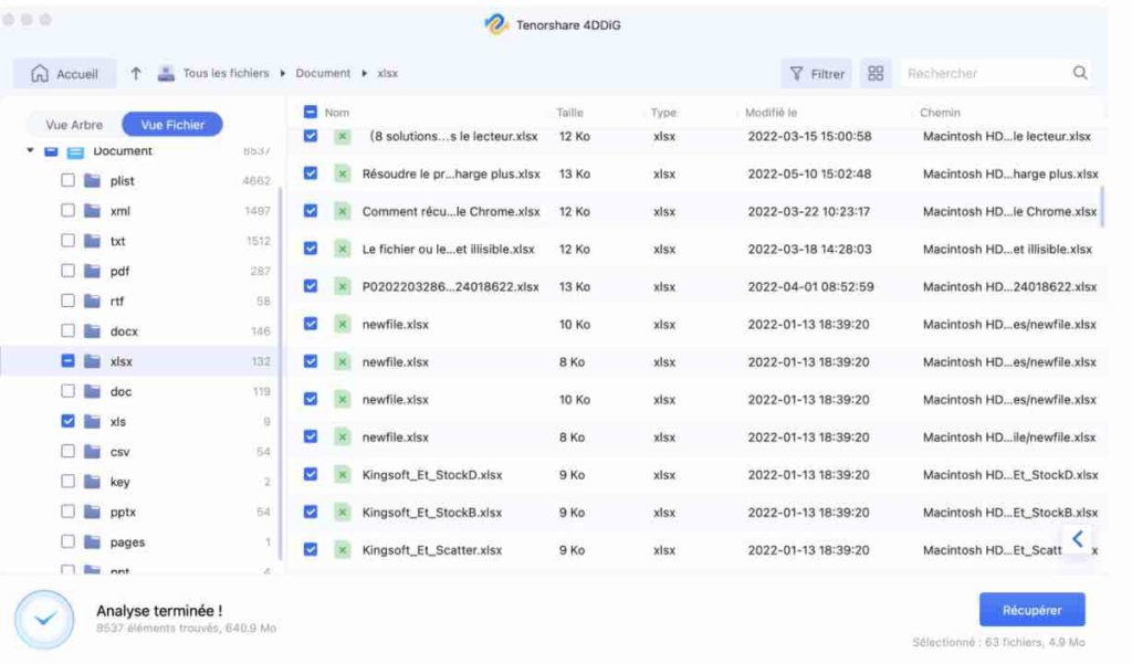 Comment récupérer un fichier Excel supprimé définitivement sur Mac ?