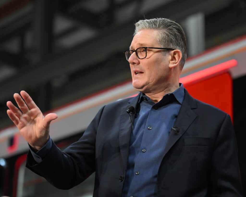 The prime minister, Keir Starmer, said the ‘burden of tackling abuse must no longer fall on victims’ in an article written for the Guardian. Photograph: Matthew Horwood/Getty Images