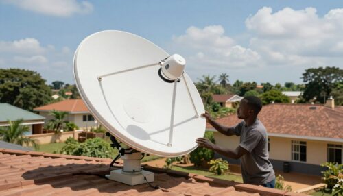 installation antenne Starlink