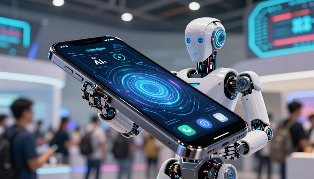 Robot Phone AI Concept