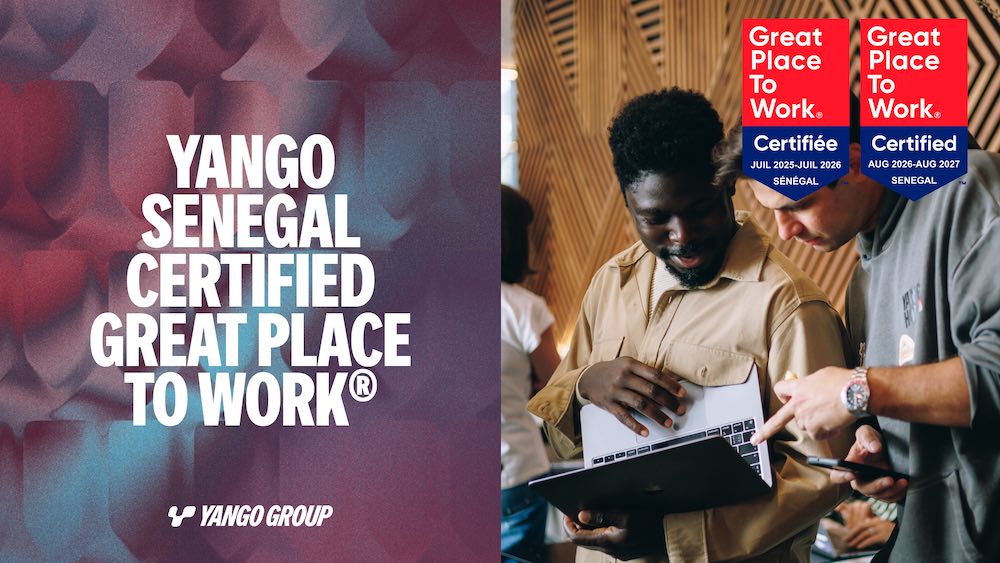 Yango Sénégal réitère son succès et décroche la certification Great Place to Work® 2026